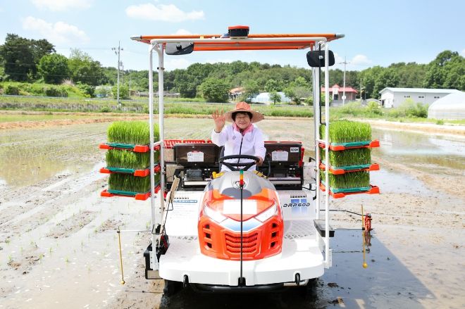 벼 드문 모심기 재배 기술 연시회
