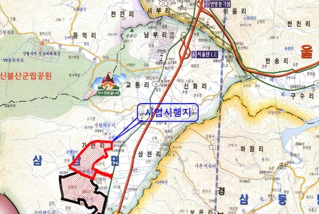 HTV 일반산업단지 위치도