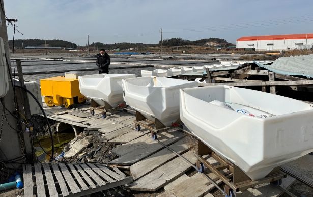 천일염 이동수레 자동화 장비