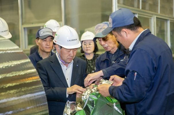 ㈜한국알미늄 공장 방문