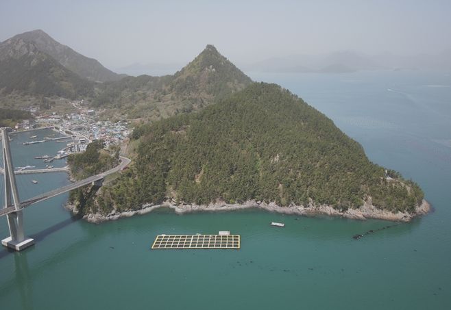 통영시 사량면 금평리 전경