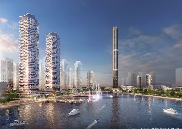 제2랜드마크 호수변