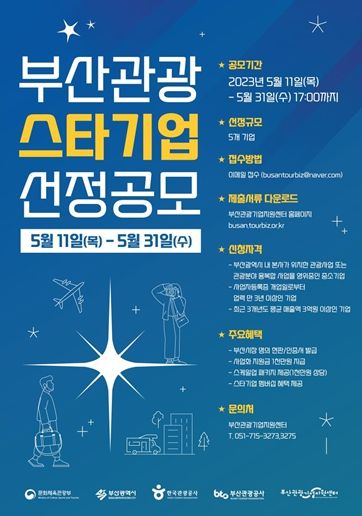 2023 부산관광 스타기업 포스터 (출처: 부산관광공사)