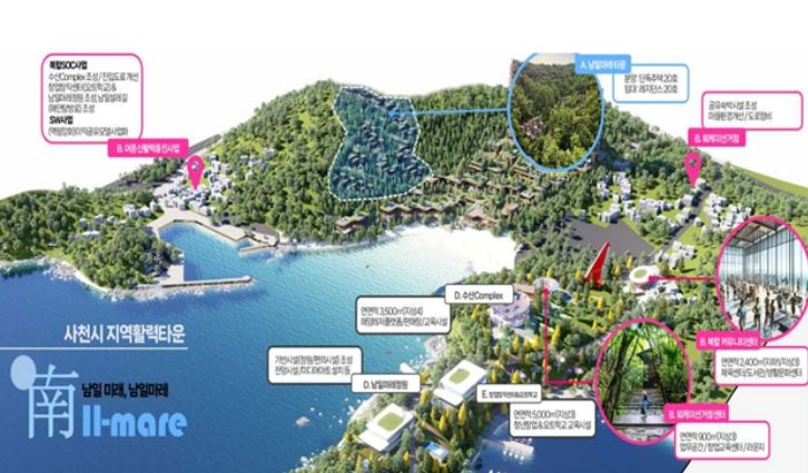 사천지역 활력타운 조감도