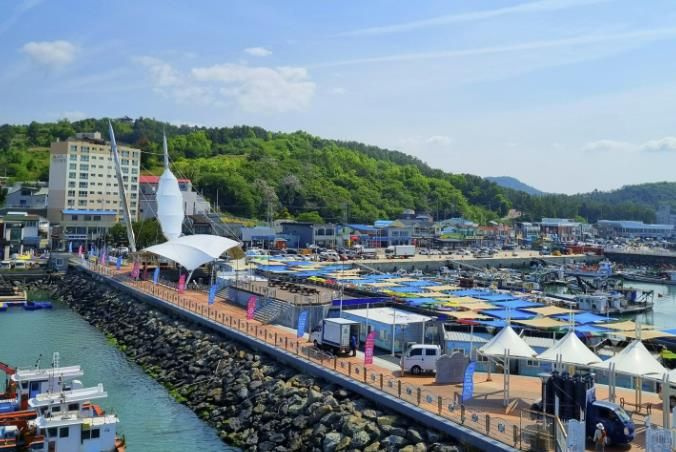 마량놀토수산시장 전경 사진