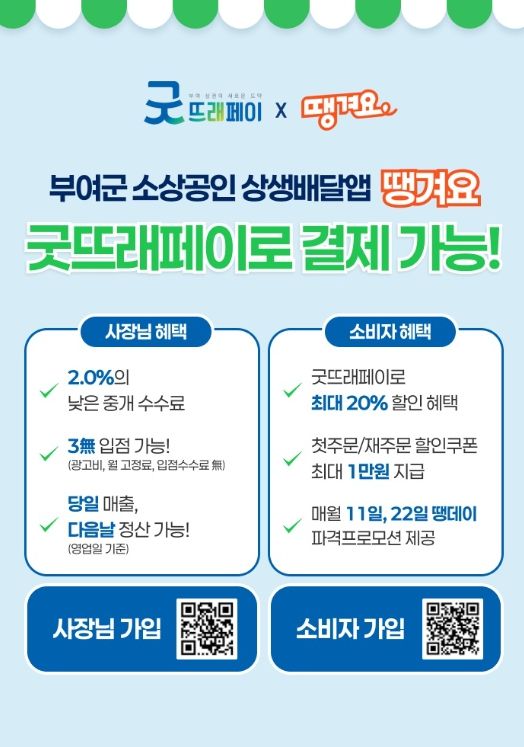 공공배달앱 ‘땡겨요’ 팝업