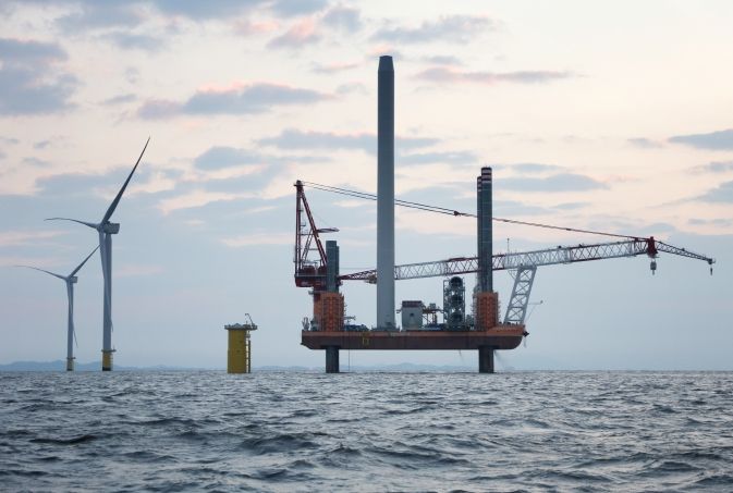 전남 해상풍력 발전단지 전경