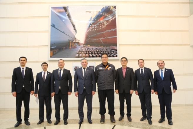 우즈벡대외노동청장거제한화오션방문