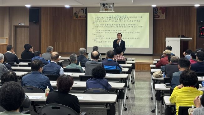 숭아 공선회 경쟁력 강화를 위해 재배기술교육