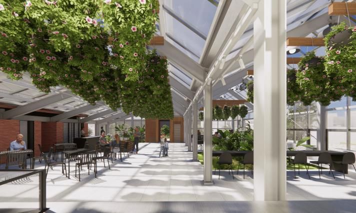 정원지원센터 리모델링 조감도(내부)