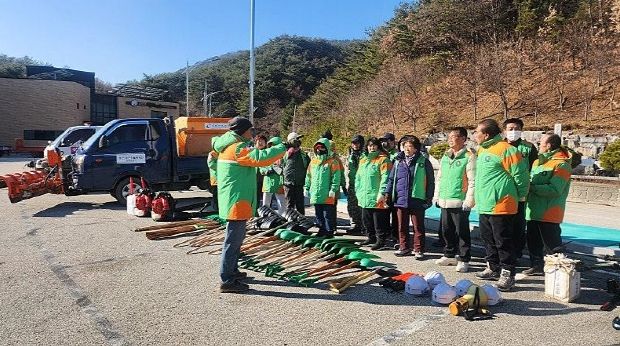 10월 25일 겨울철 폭설대응 민관합동훈련