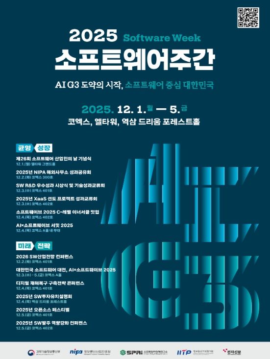 「2025 소프트웨어 주간」 포스터