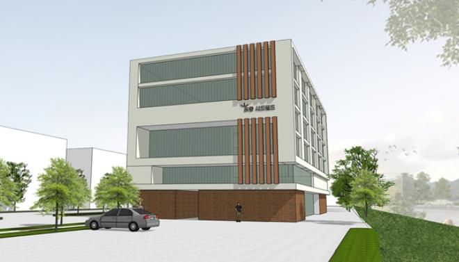 초동면 초동특별농공단지 내 설립 예정인 임대형 기숙사 조감도