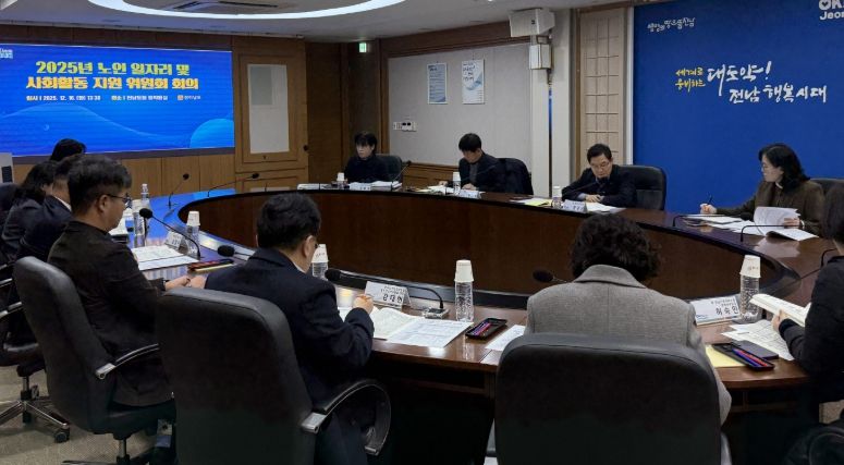 노인일자리위원회 회의