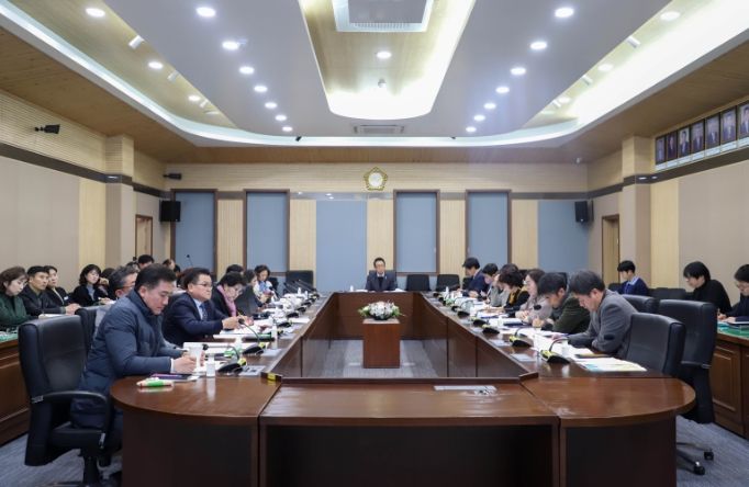 1월 정기 의원간담회 중인 평택시의회