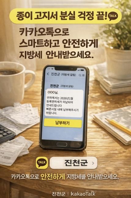 전자고지 서비스 홍보물