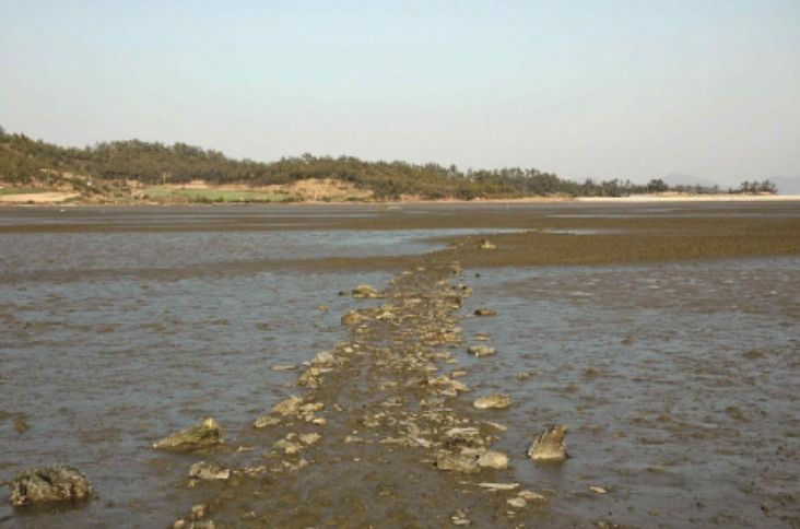 신안군 팔금도 거사리의 노둣길