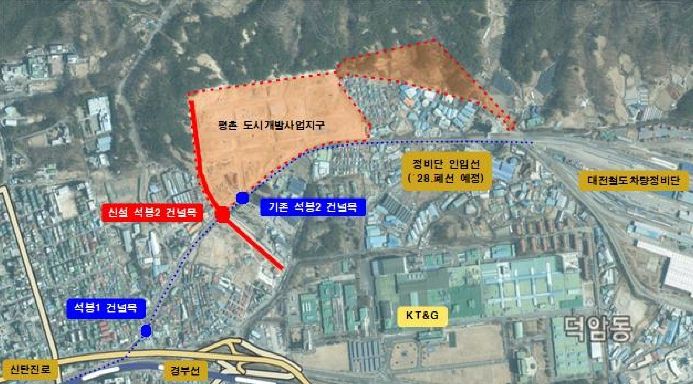 대덕 평촌지구 진입도로‘석봉2 건널목’확장 개통