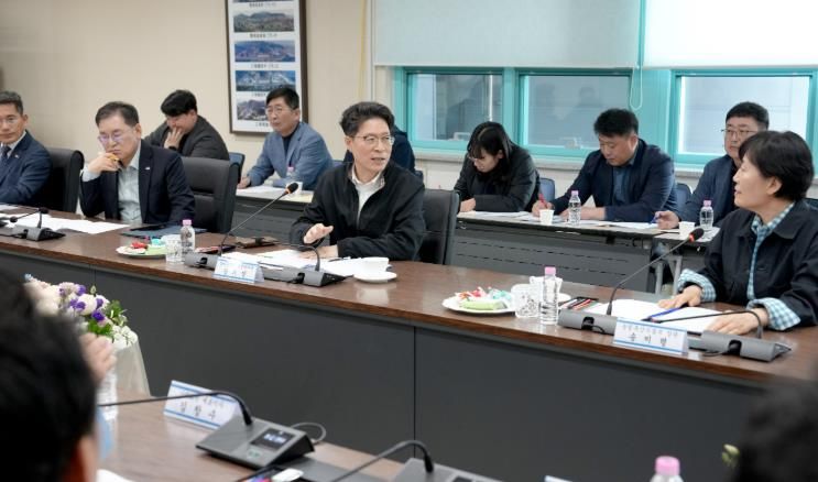 농자재 수급 상황 점검 사진